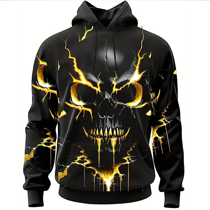 Cyrus | Halloween Skalle Grafik Hoodie