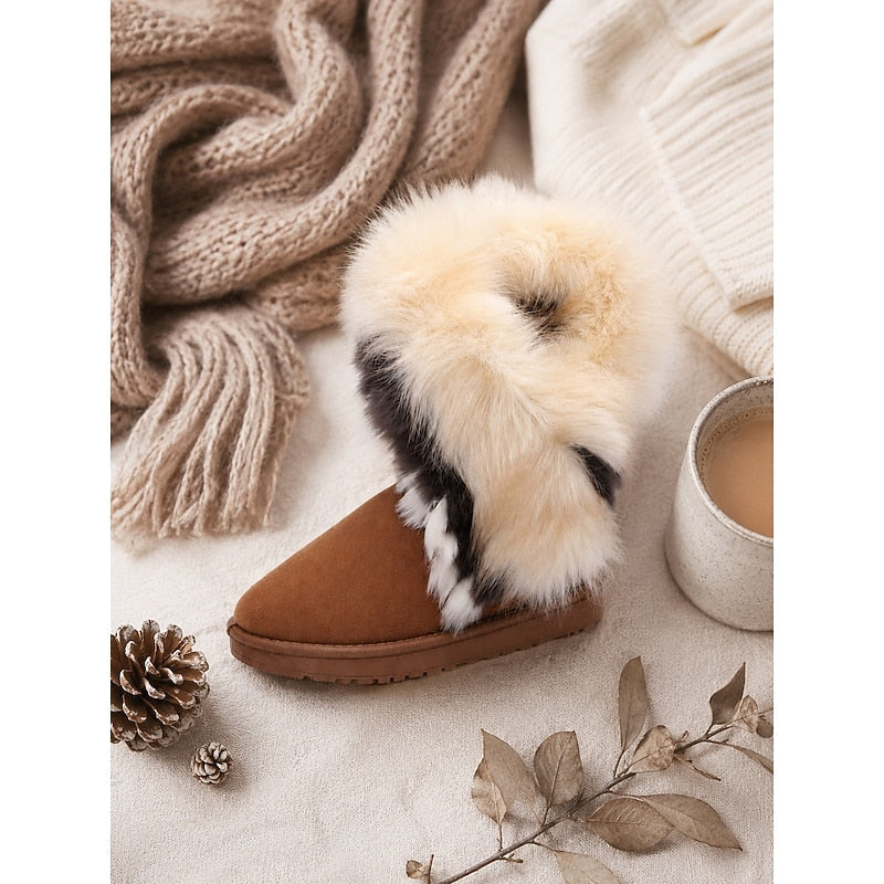 Ramona | Fuzzy-Trimmed Vinterstövlar