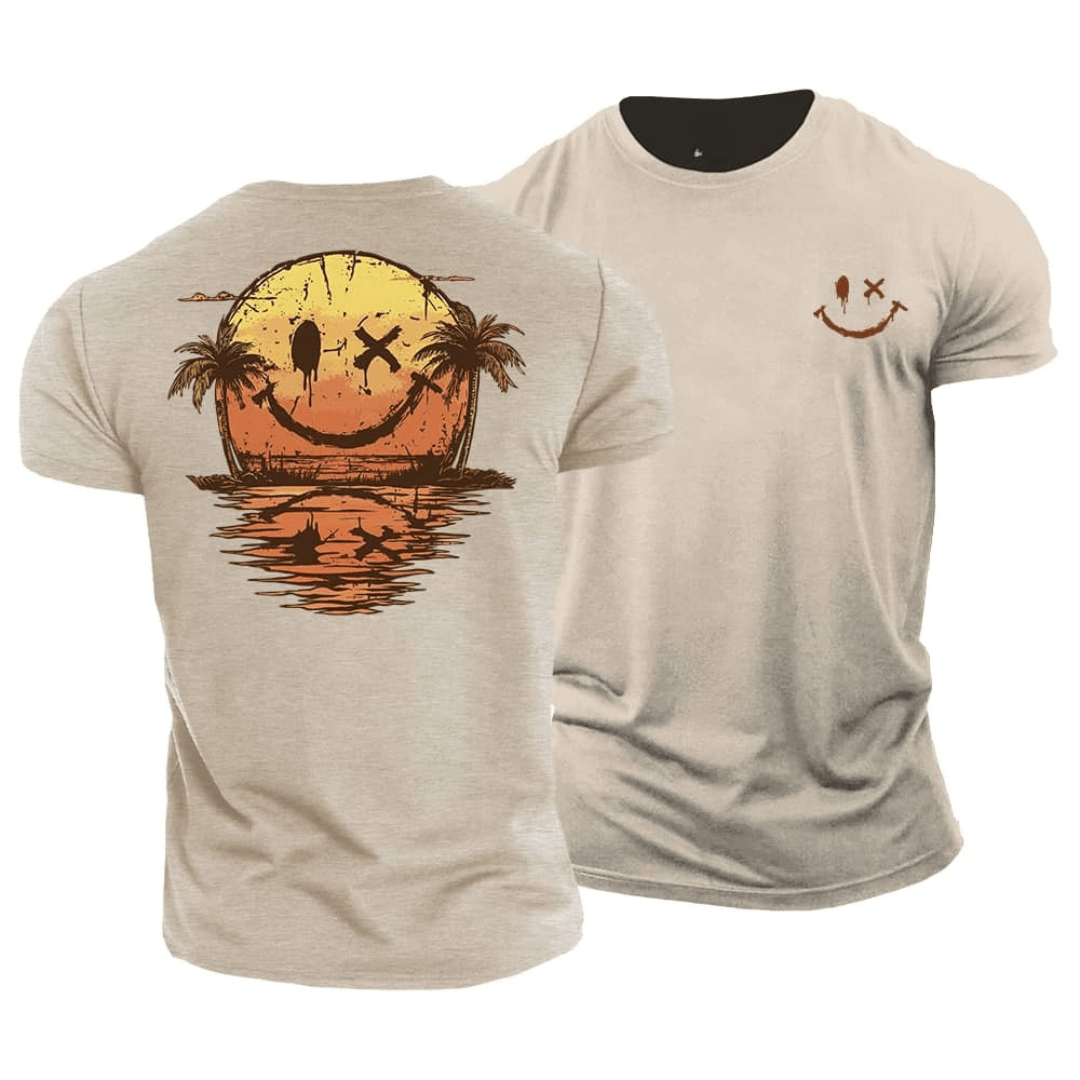 Tyler | Somrig Smiley Strand T-Shirt