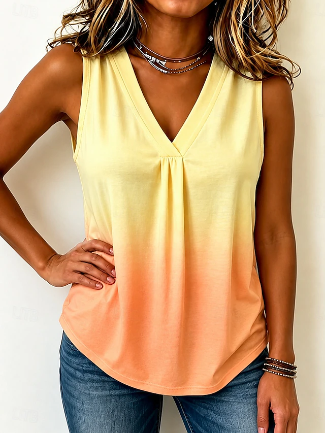 Brooke | Elegant V-ringad Tank Top