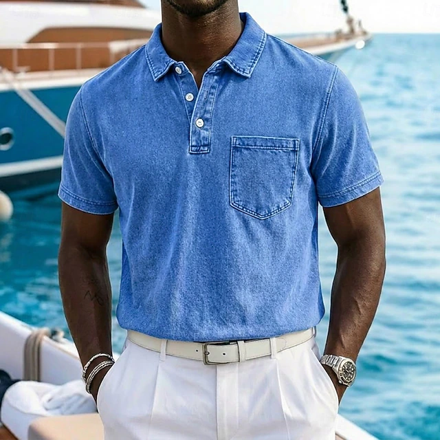 Vincent | Vintage-Washad Polo Skjorta