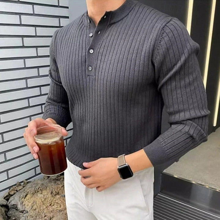 Theo | Ribbad Henley Tröja