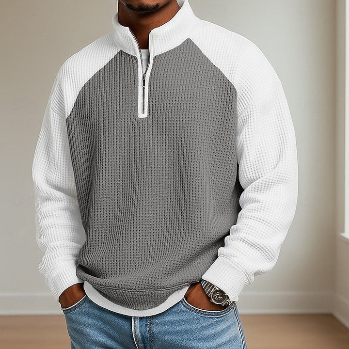 Lincoln | Texturerad Quarter-Zip Pullover