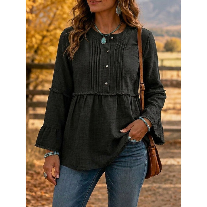 Rosalyn | Pyntad Peplum Blus