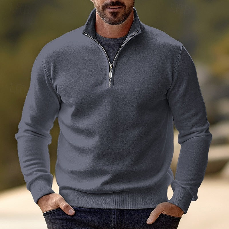 Quentin | Raffinerad Halv-Zip Pullover