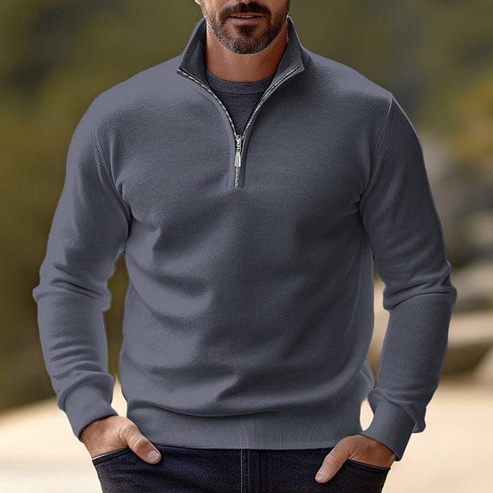 Quentin | Raffinerad Halv-Zip Pullover