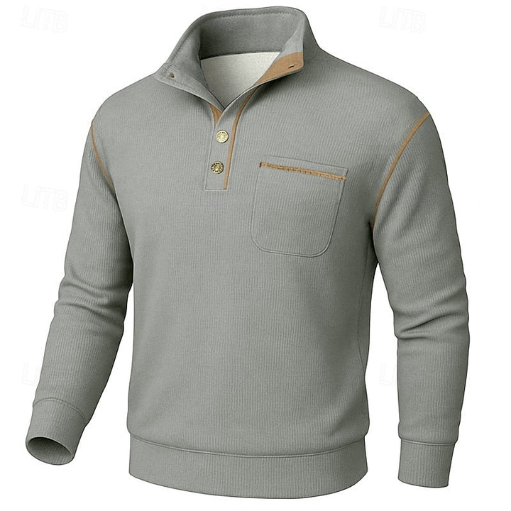 Conrad | Texturerad Halvknäpp Pullover