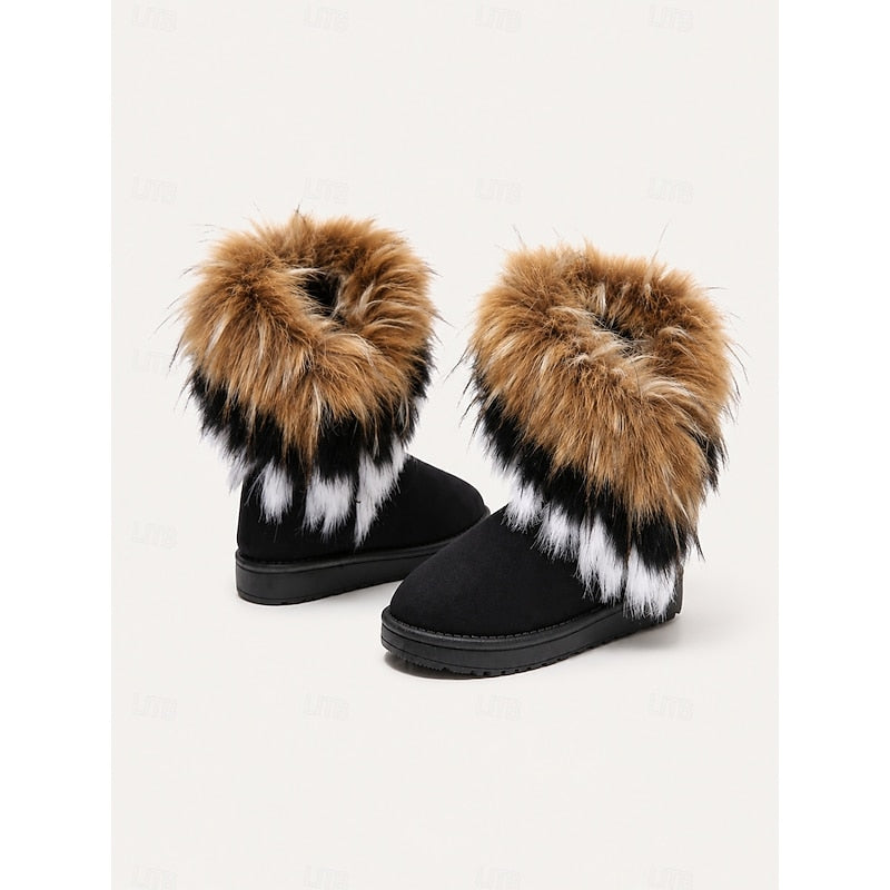 Ramona | Fuzzy-Trimmed Vinterstövlar
