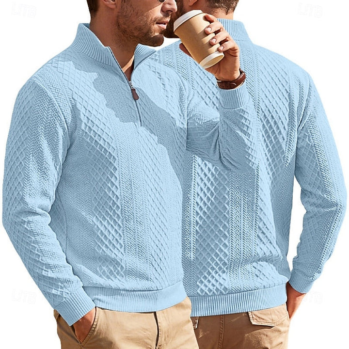Nash | Texturerad Quarter-Zip Pullover