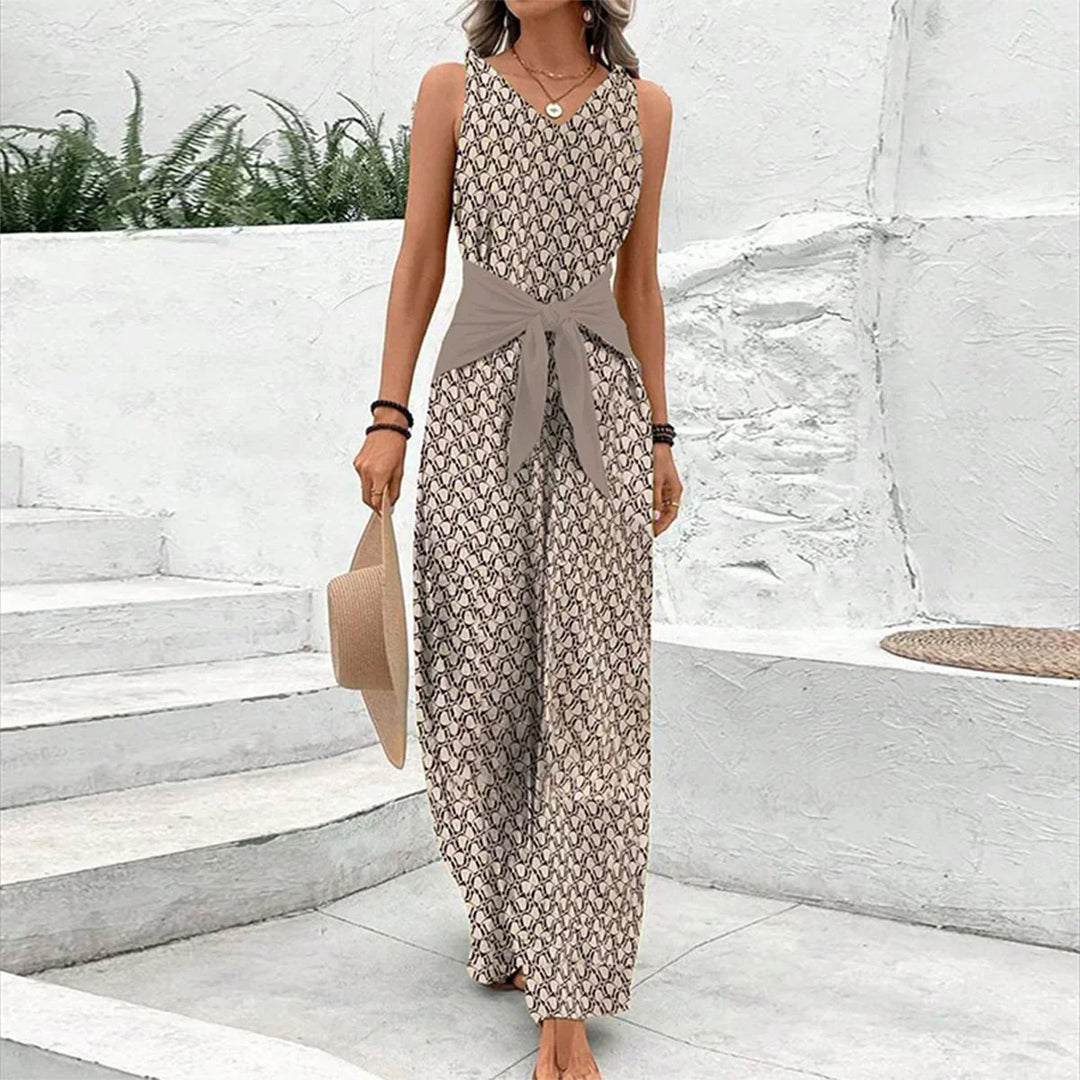 Juliana | Enkel Ärmlös Jumpsuit