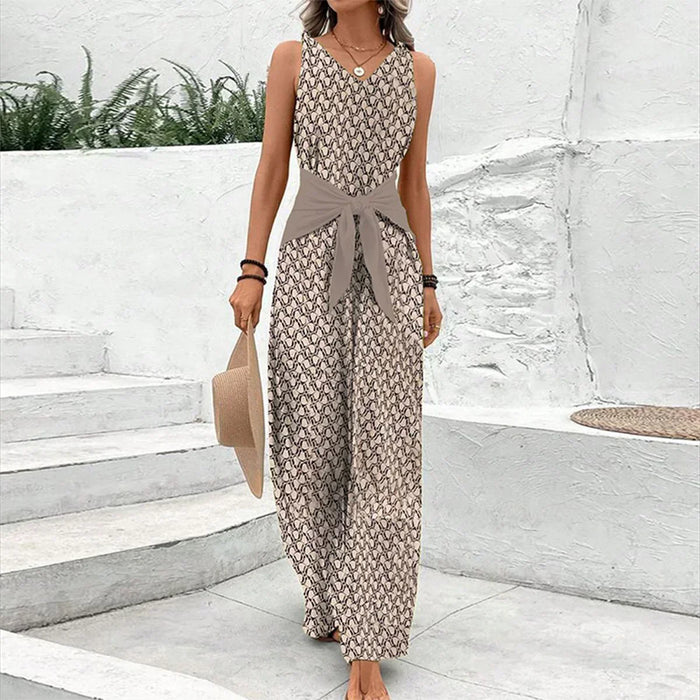 Juliana | Enkel Ärmlös Jumpsuit
