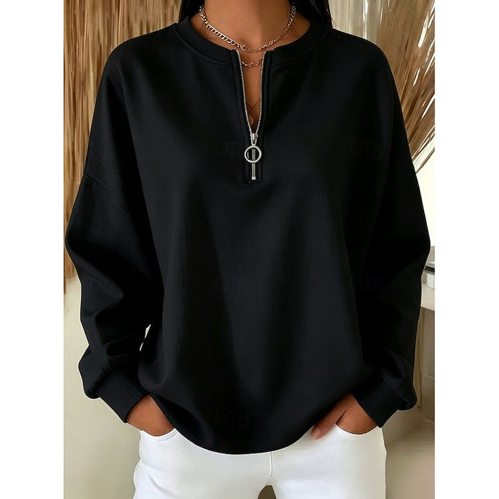Adeline | Quarter-Zip Höghalssweatshirt