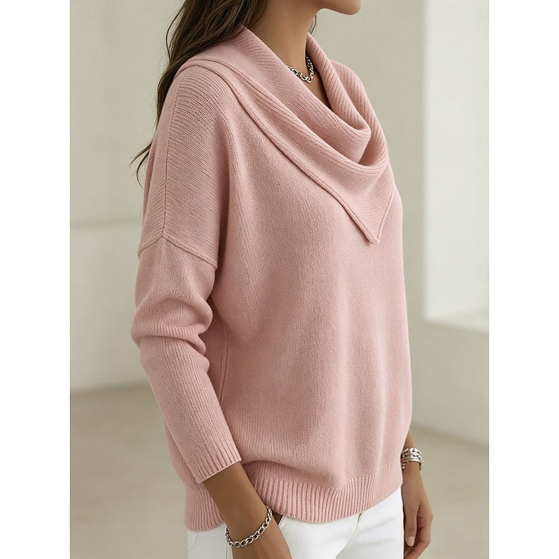 Heather | Elegant Cowl-Neck Sweater
