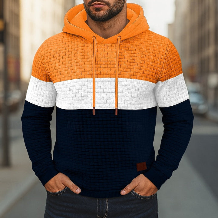 Hollis | Färgglad Texturerad Hoodie
