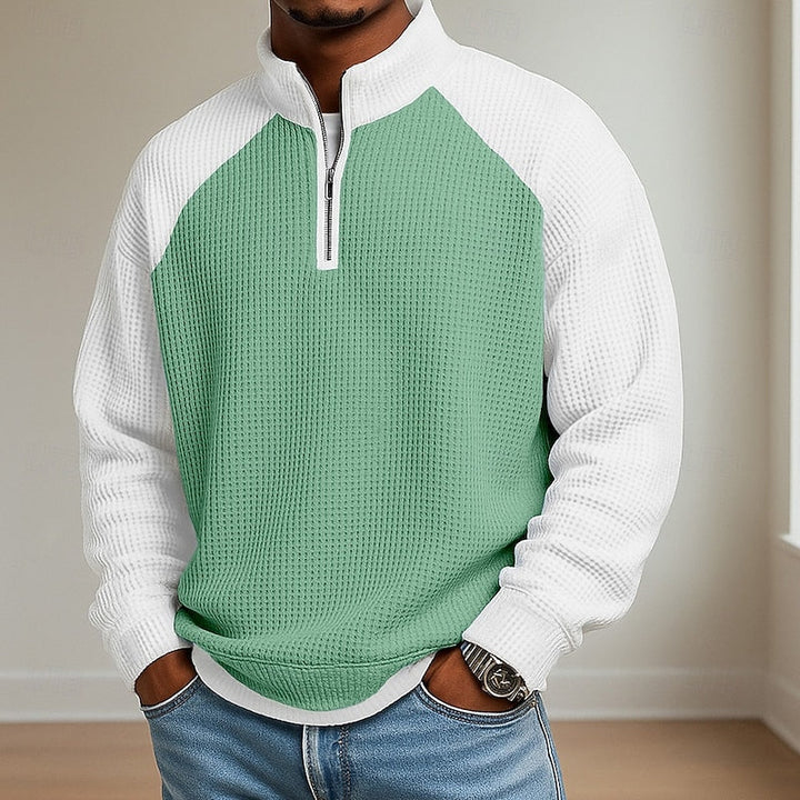 Lincoln | Texturerad Quarter-Zip Pullover