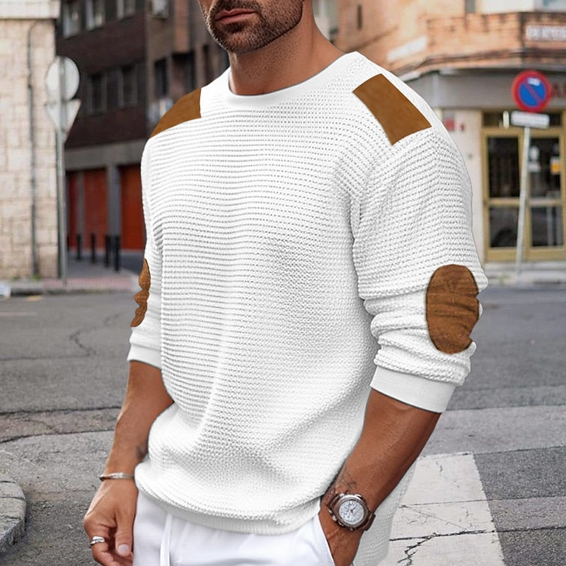 Quentin | Texturerad Crew Neck Tröja