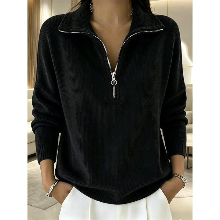 Georgina | Halvdraget Krage Pullover