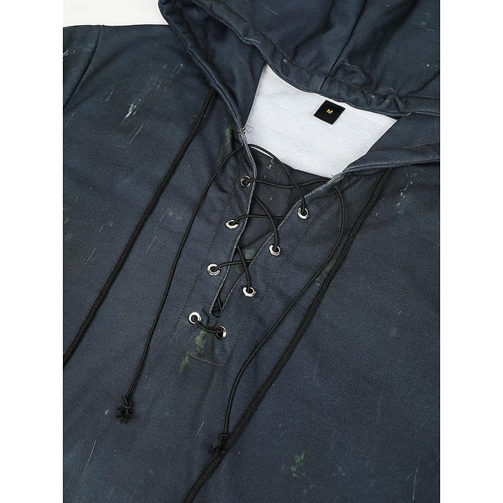 Cole | Halloween Snörning Skalle Hoodie
