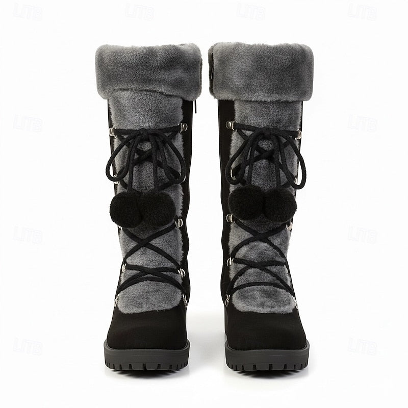 Sabrina | Mysiga Snörade Vinterstövlar