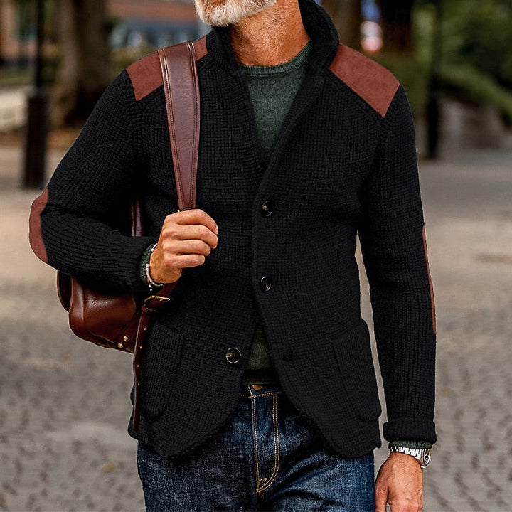Archer | Texturerad Stickad Cardigan