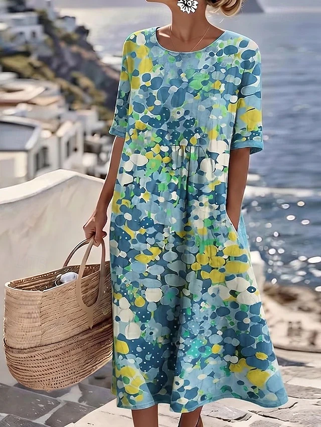 Tessa | Lätt A-linjeformad Sommarklänning