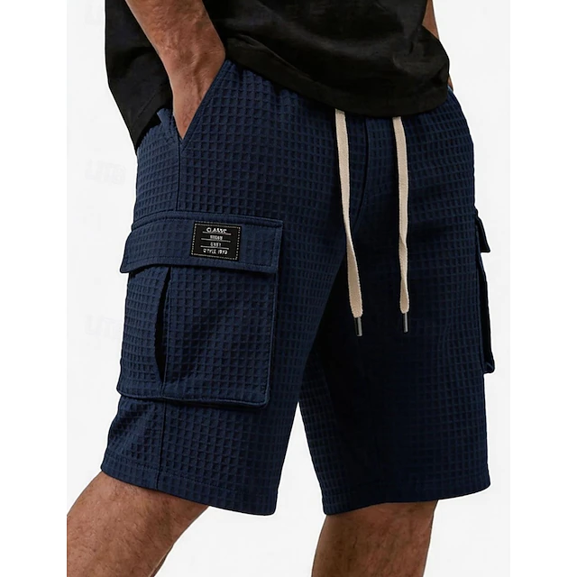 Landon | Texturerade Cargo Shorts