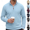 Quentin | Texturerad Quarter-Zip Pullover