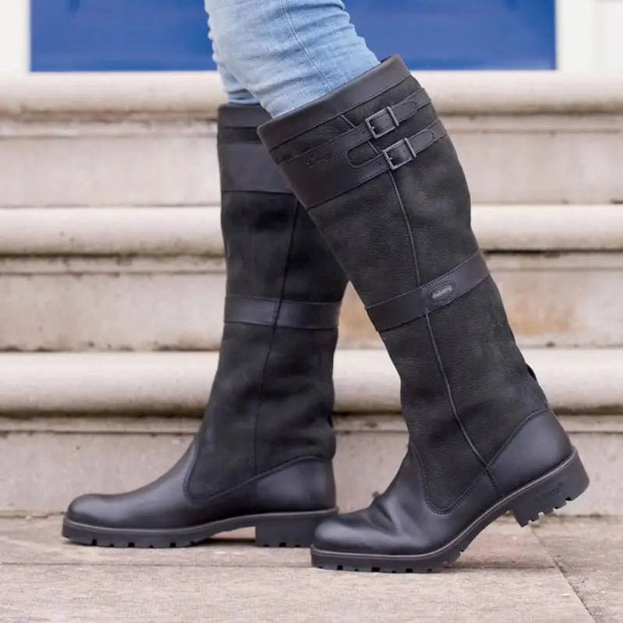 Dam Knähöga Vattentäta Boots med Spännen