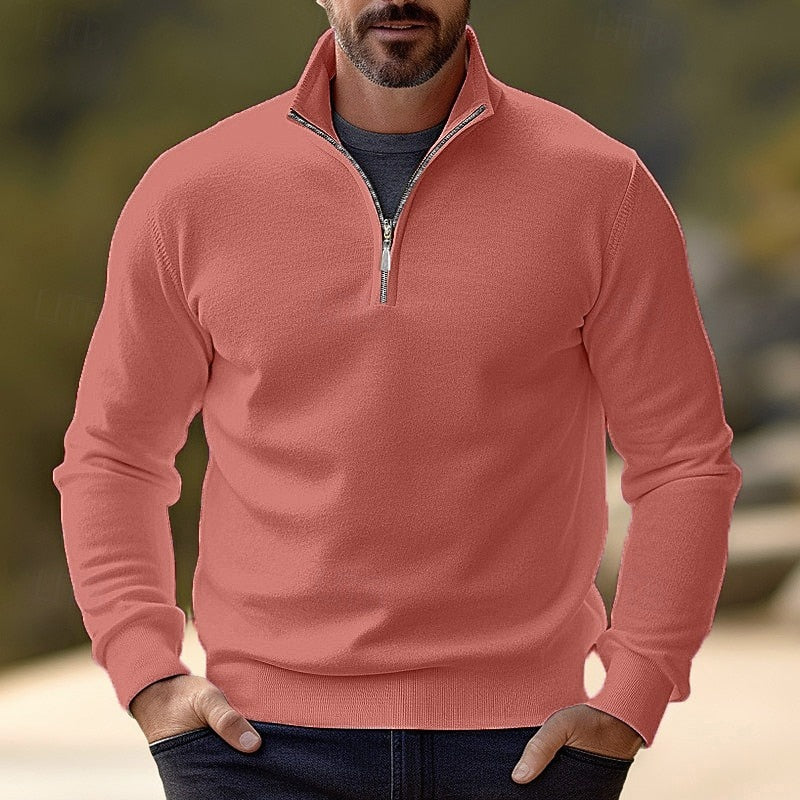 Quentin | Raffinerad Halv-Zip Pullover