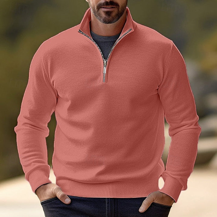 Quentin | Raffinerad Halv-Zip Pullover