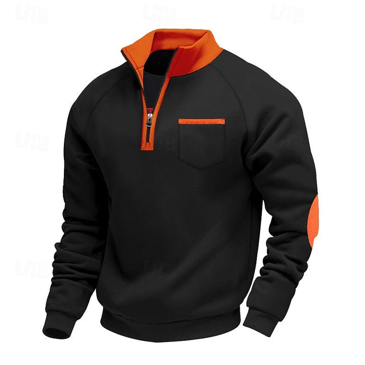 Keith | Quarter-Zip Färgblöck Pullover