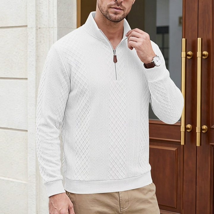 Nash | Texturerad Quarter-Zip Pullover