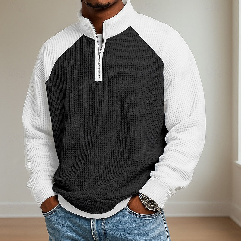 Lincoln | Texturerad Quarter-Zip Pullover