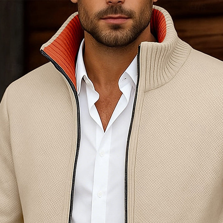 Gregory | Ståkrage Zip Cardigan