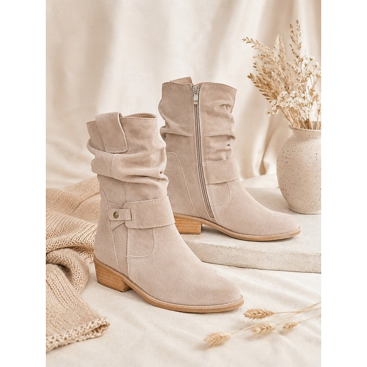 Tessa | Slouchy Spänne Ankelstövlar