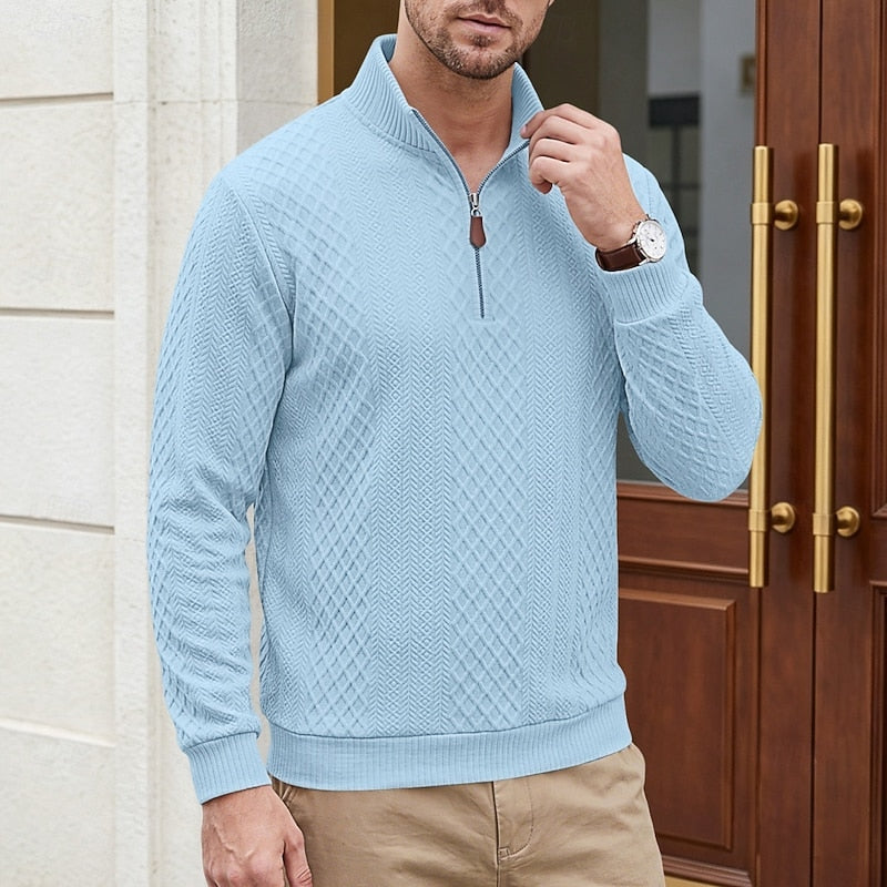 Nash | Texturerad Quarter-Zip Pullover