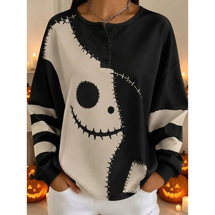 Noreen | Halloween Grafik Crew-Neck Sweatshirt