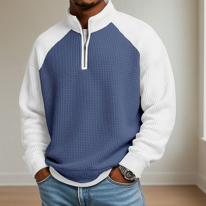 Lincoln | Texturerad Quarter-Zip Pullover