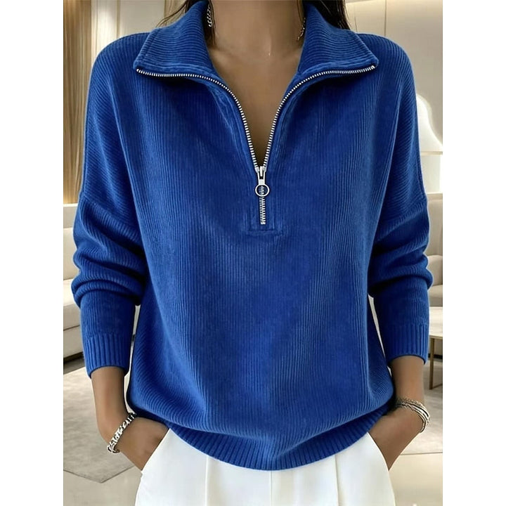 Georgina | Halvdraget Krage Pullover