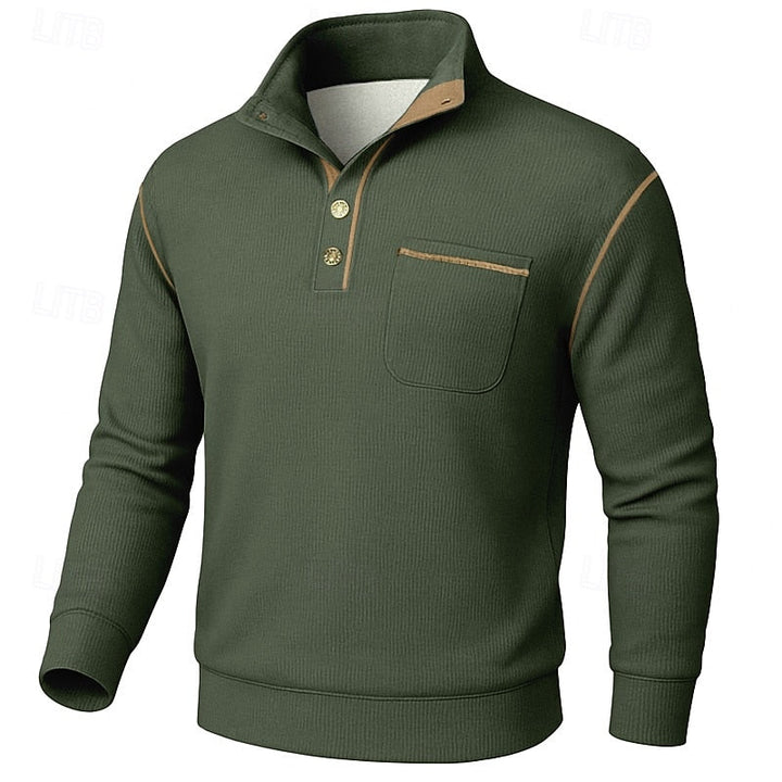 Conrad | Texturerad Halvknäpp Pullover