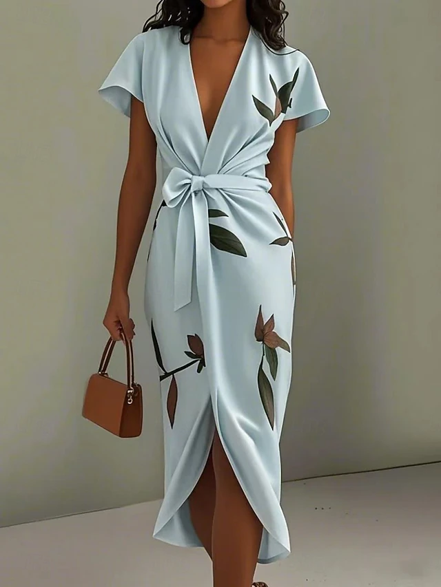 Vera | Wrap-Front Midi Klänning