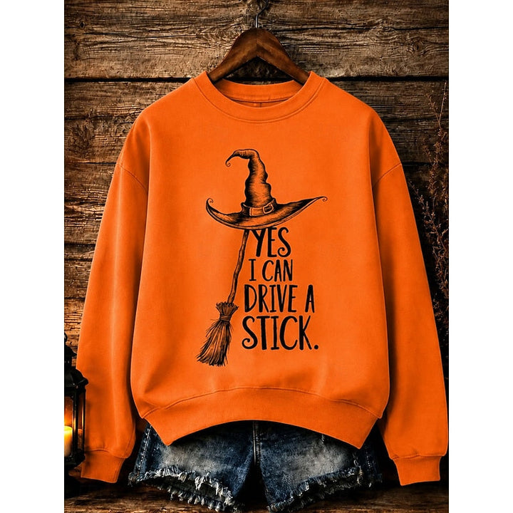 Quinn | Halloween Häxa Grafisk Sweatshirt