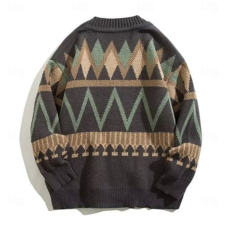 Marcus | Mönstrad Knapp-Up Cardigan