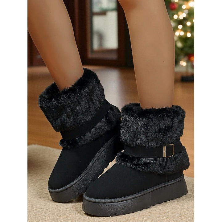 Cecily | Mysiga snöboots med pälsdetaljer